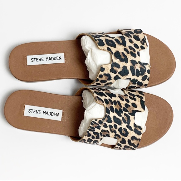 steve madden leopard sandals